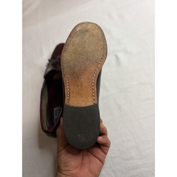 VTG Bostonian Heritage Tassel Loafers Men’s 9.5 /10 Leather Sole Burgundy USA main image 15